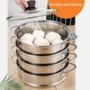 With Handle Food Steamer Multiple Layers Useful Stainless Steel Dumpling Steamer