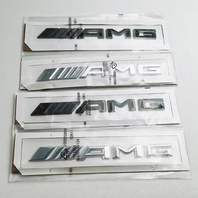 3D ABS Black Logo AMG Emblem Letters Car Trunk Badge For Mercedes Benz W204 W205 W176 W177 W212 W213 AMG Sticker Accessories AJ1 QQ27