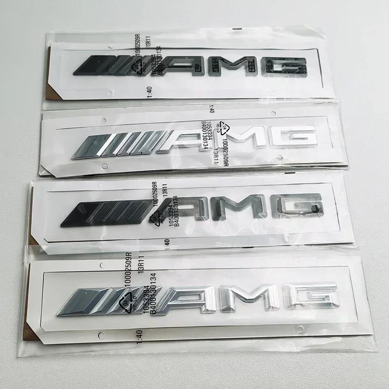3D ABS Black Logo AMG Emblem Letters Car Trunk Badge For Mercedes Benz W204 W205 W176 W177 W212 W213 AMG Sticker Accessories1 AJM4