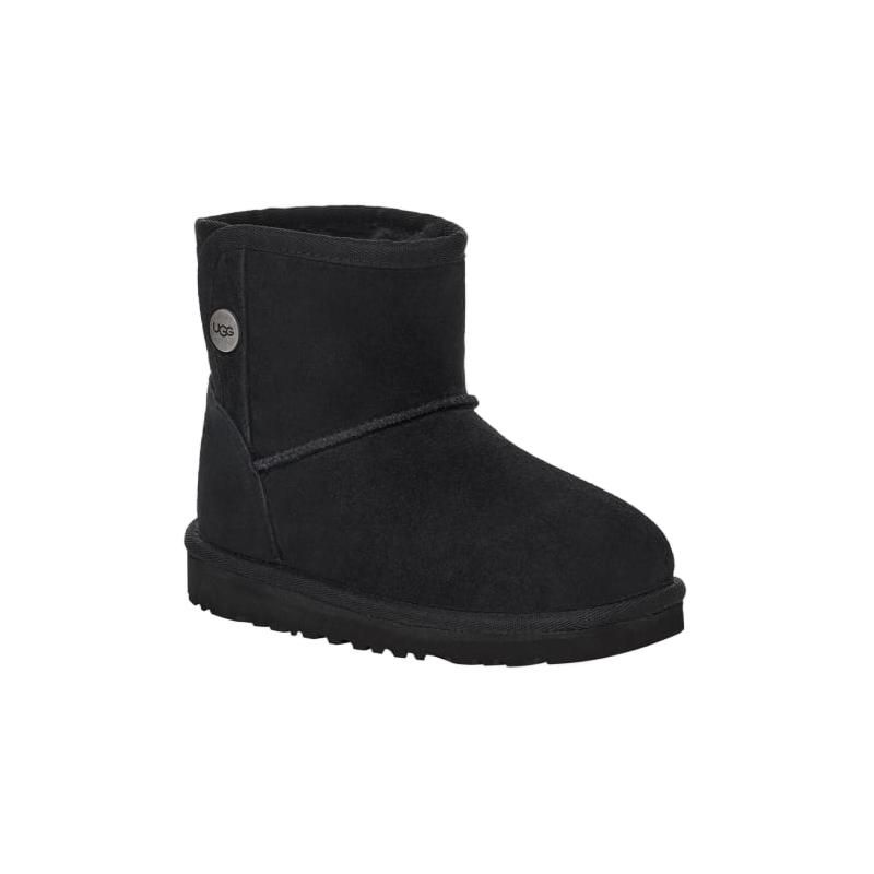 UGG Round Toe Comfortable Low Top Boots Kids Boots Black 1118890T-BLK