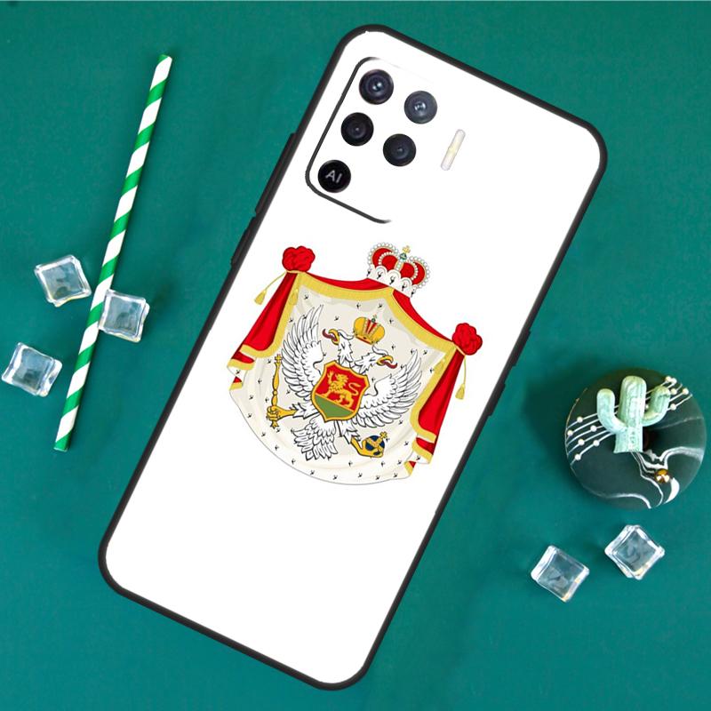 Montenegro Flag Phone Case For Oppo A18 A38 A58 A78 A98 A40 A60 A80 A91 A15 A17 A74 A94 A54 A57S A16 A76 A96