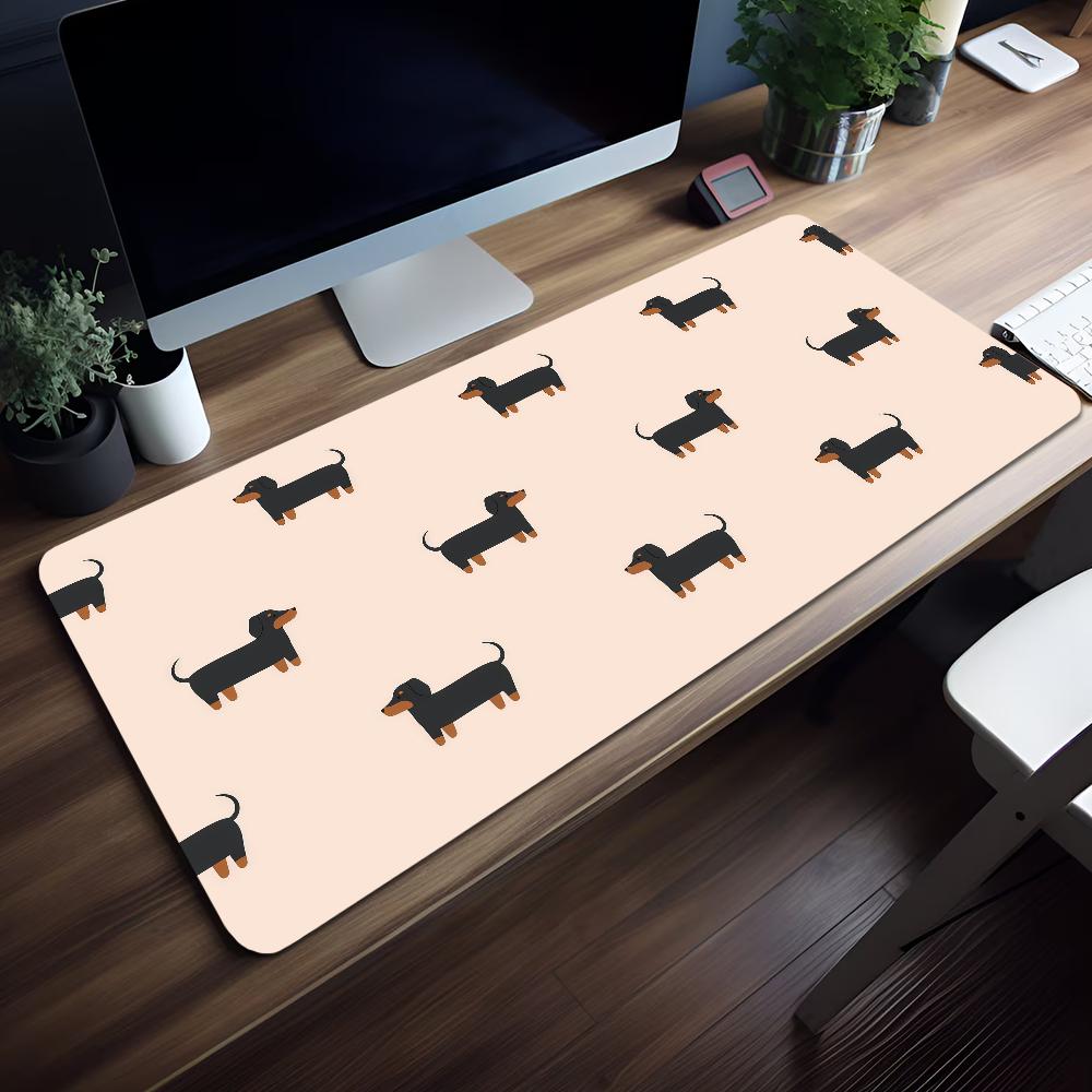 Кавайная Коврик для мыши MousePad Такса Нескользящий Милый Заблокированный край Офис Студент Игровой Утолщенный Собака Большой Письменный коврик Подушка