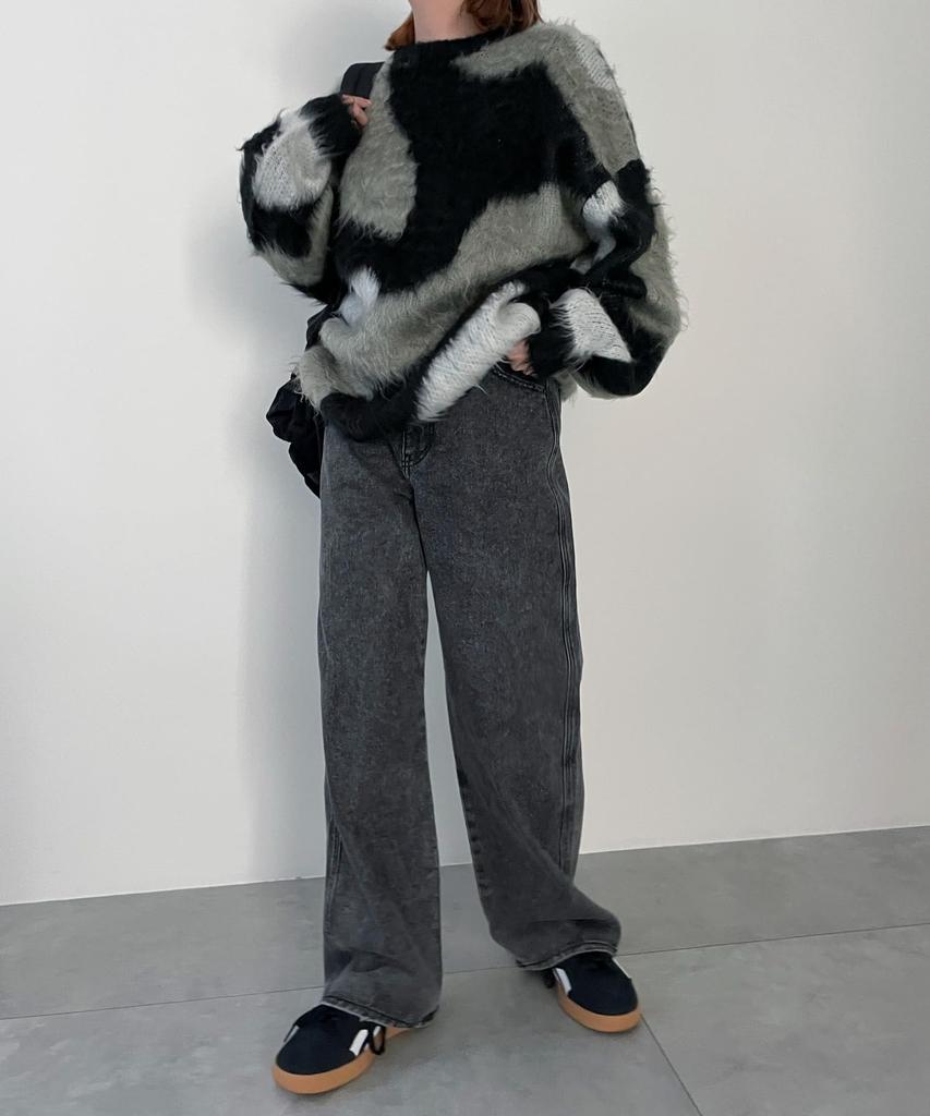 WEGO Джинсовые Джинсовые Большого Размера Тип B Черная Соната Женские Прямые Брюки, Джинсы, Низ, Брюки, Простые, Повседневные, Стильные, Подарок, Классические, Всесезонные,