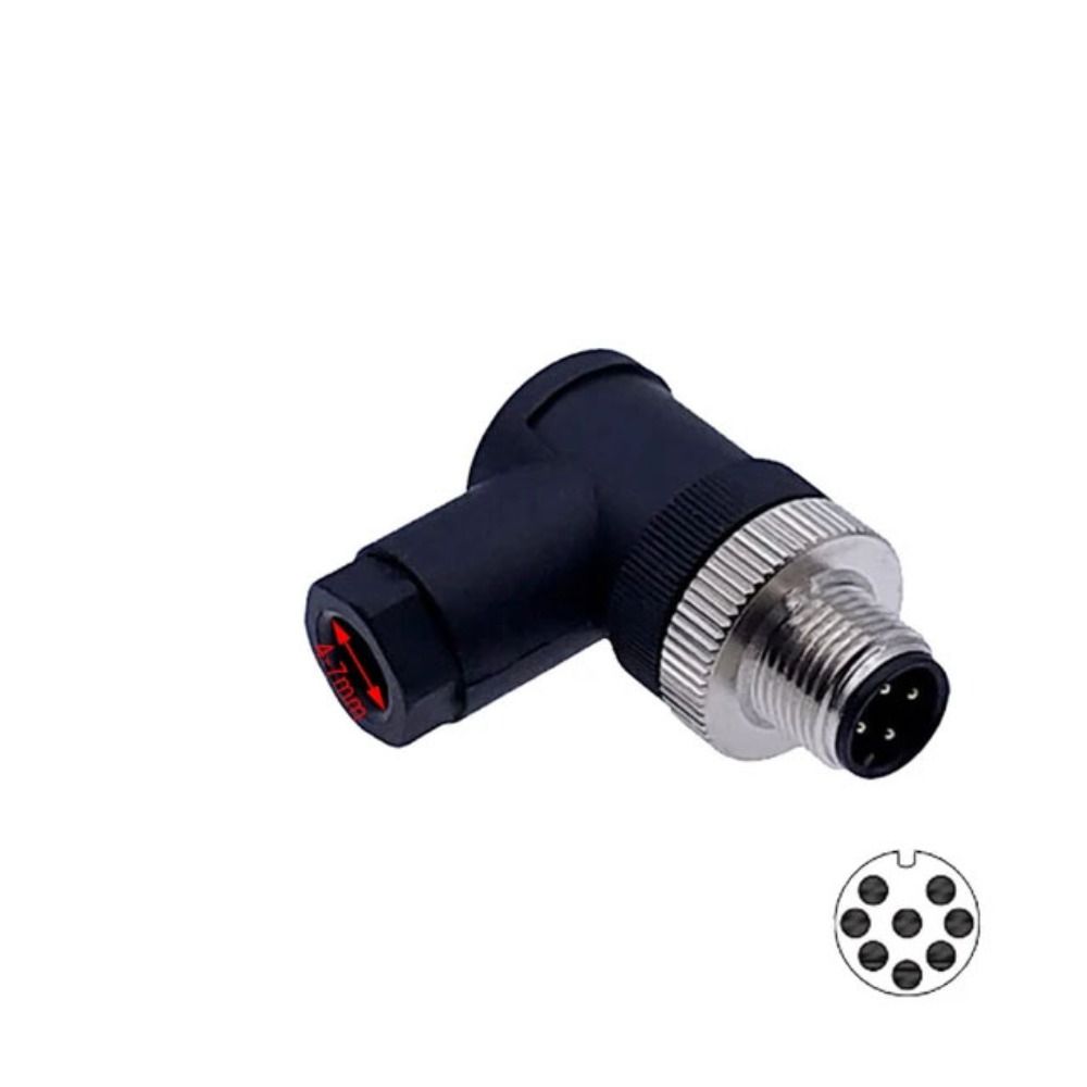 Sensor Plug M12 Aviation Plug Connector Screw Threaded Coupling Male&Female Plug