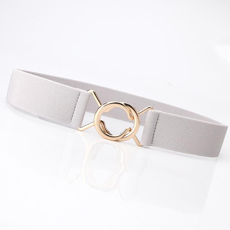 Women Fashion Elastic Waist Belt High Stretchy Dress Belt Skinny Wild Belt Girdle
