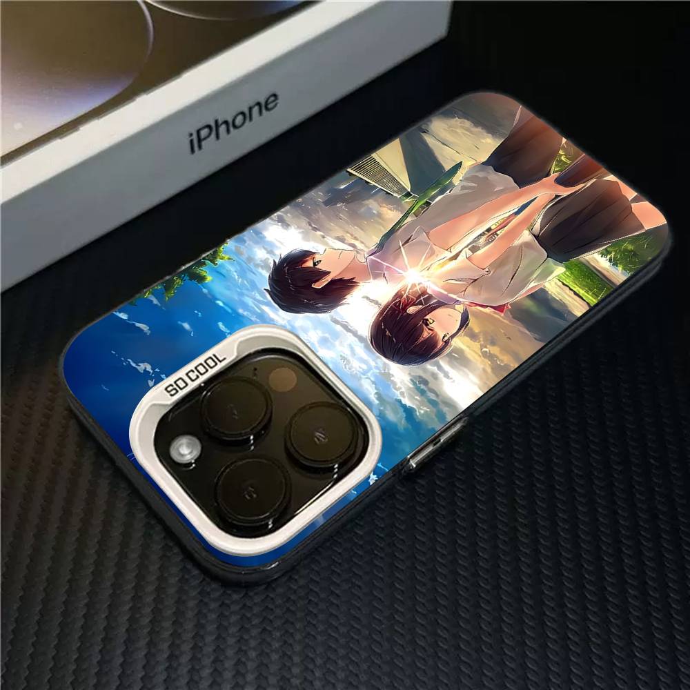Anime Your N-Name Kimi No Na Wa For IPhone 17 Pro Max 17 Air 16 Pro 15 14 13 12 11 Color Matte Protect Phone Case