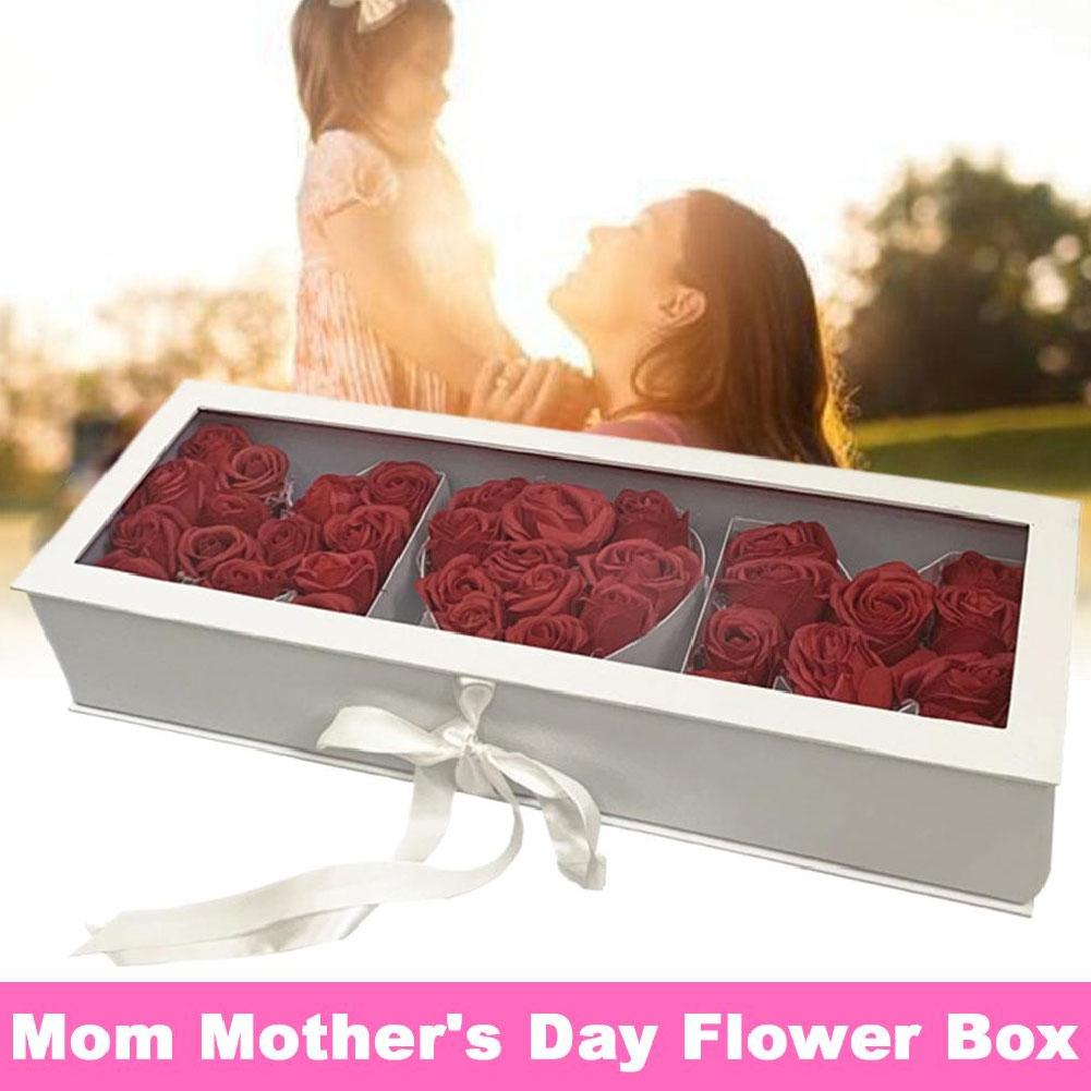 Пустая коробка для цветов в форме буквы «мама», подарочная коробка на годовщину, заполняемая, сделай сам, сувенир для матери C1H8