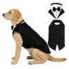 Dog Tuxedo Suit Jacket Pet Formal Outfit Outdoor Wedding Party S-XXL