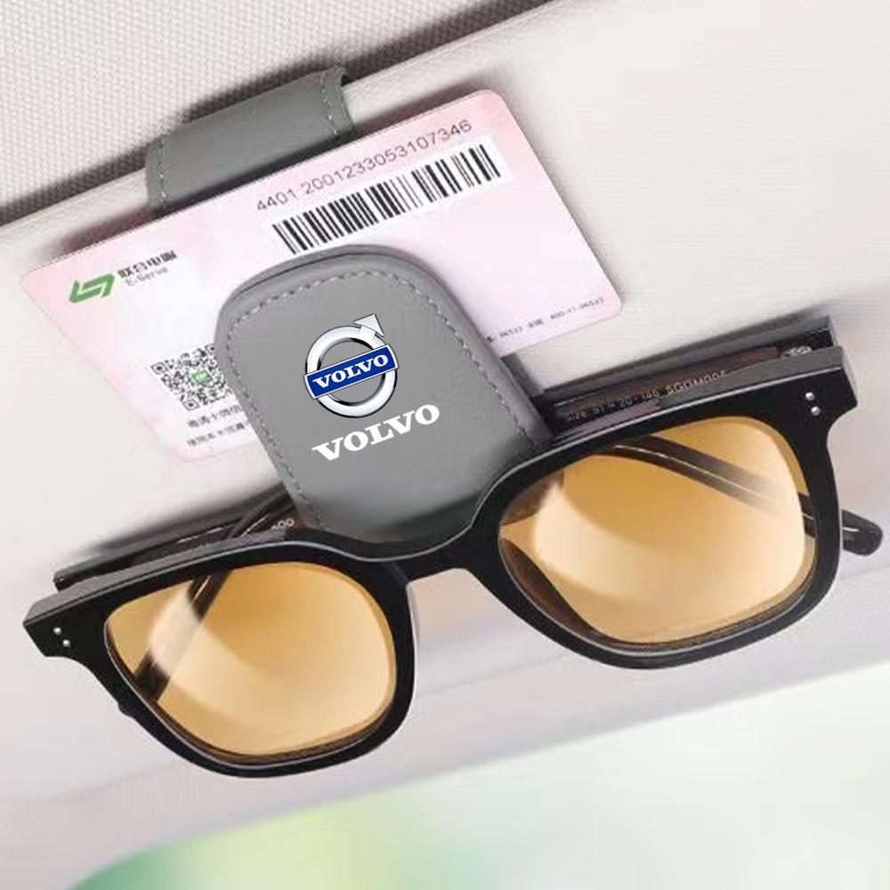 Car Interior Sun Visor Eyeglasses Holder Sunglasses Clip For Volvo V60 V40 XC90 S60 C30 XC60 V50 V70 S90 Olestar AWD XC40 S80 T6