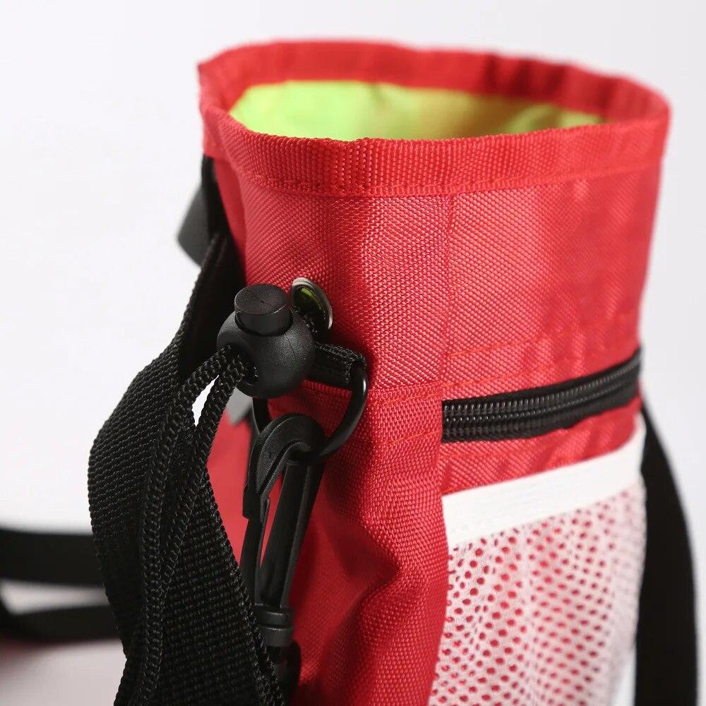 Portable Food Dog Training Snack Waist Bag Large Capacity Treat Pouch Drawstring Carries Outdoor Garbage Waste Bag Dispenser