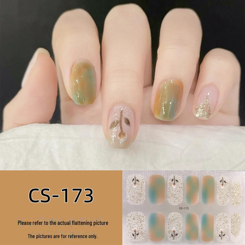 Водостойкие долговечные 3D-гелевые наклейки для ногтей без запекания — съемные и носимые дизайны для всех ногтей для женщин