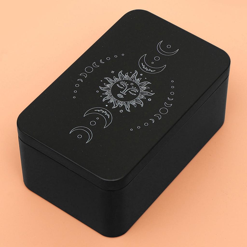 Коробка для игральных карт, кейс для коллекционных карт, жестяная банка для хранения карт Таро, органайзеры для карт, кейс для карт, пустая металлическая коробка для хранения игровых карт