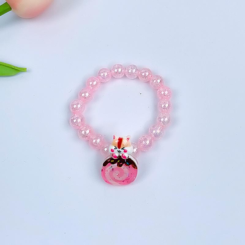 Мультяшный кулон-русалка, браслет из бусин для девочек