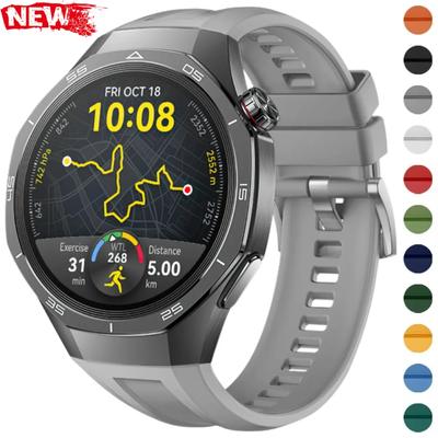 Официальный силиконовый ремешок для Huawei Watch GT5 Pro 46 мм 22 мм Мягкий спортивный браслет для Huawei Watch GT 5 Pro Аксессуары для браслета для умных часов