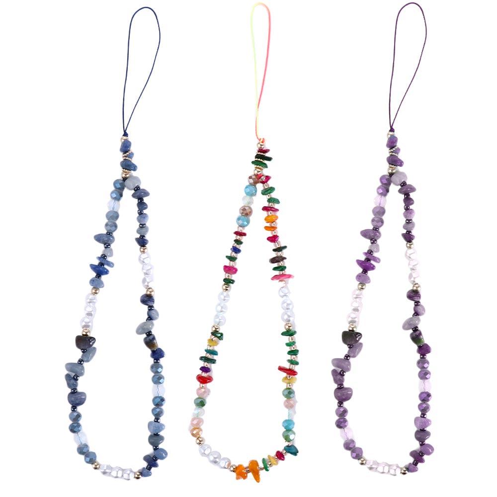 Phone Chain Hanging Cord Cell Phone Lanyard Mobile Phone Lanyard Beads Chain Mobile Phone Strap