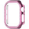 Чехол-бампер с бриллиантовым покрытием для Apple Watch Series 10 42MM (розовый)