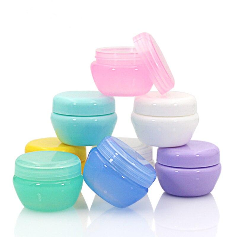 20pcs Small 5g Plastic Empty Makeup Jar Pot Refillable Sample Bottles Travel Face Cream Lotion Cosmetic Container
