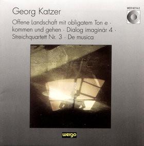 CD GEORG KATZER - Katzer:Open Agriculture  WER62742,286274 WERGO 1995 Germany Classical Used
