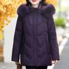 Real Fur Collar Winter Down Coat for Women Plus Size Outerwears Hooded Elegant Thick Warm Down Jacket Woman Parkas