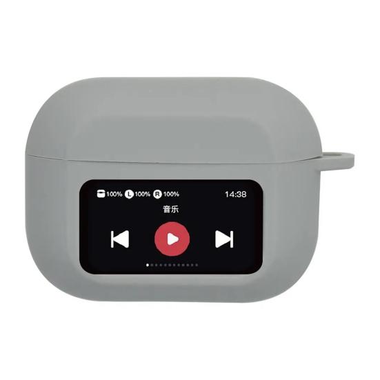 Силиконовый чехол для наушников-вкладышей, совместимый с Bluetooth, для AirPods, противоударный, беспроводной, крышка для зарядного кейса, с экраном, защитный чехол для наушников