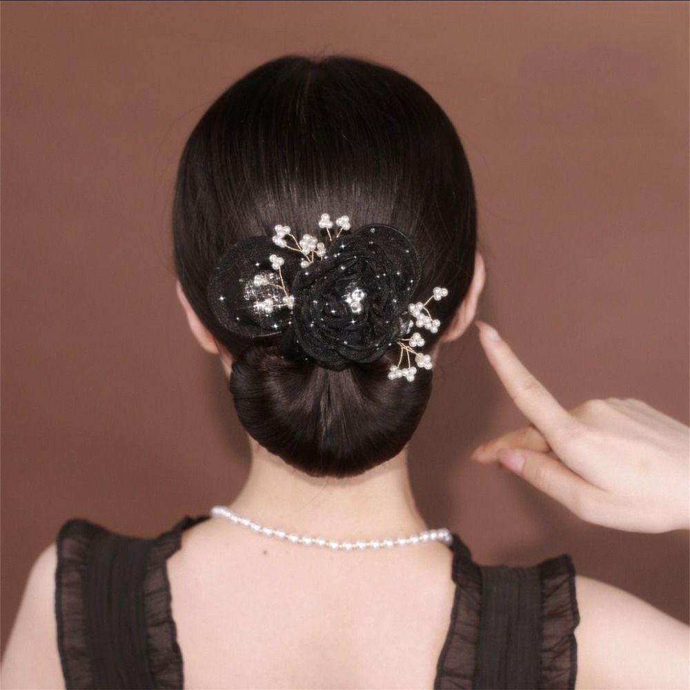 Flexible Hair Bun Maker Cloth Lazy Hair Curler Exquisite Flower Hair Clip  Hair Accessories