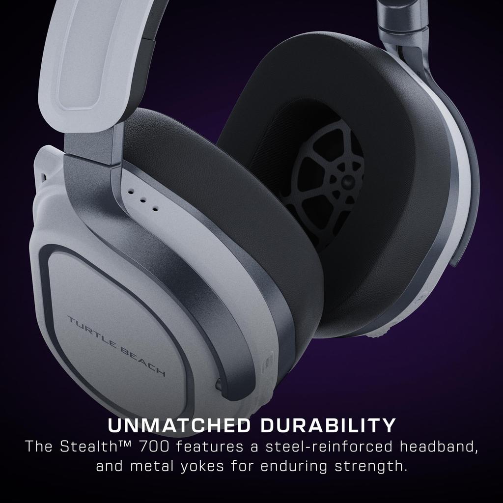 TURTLE BEACH Gaming Headset Stealth 700 Gen 3 PS White Wireless Dual Simultaneous Connection Compatible with Deck 60mm Foldable Unidirectional