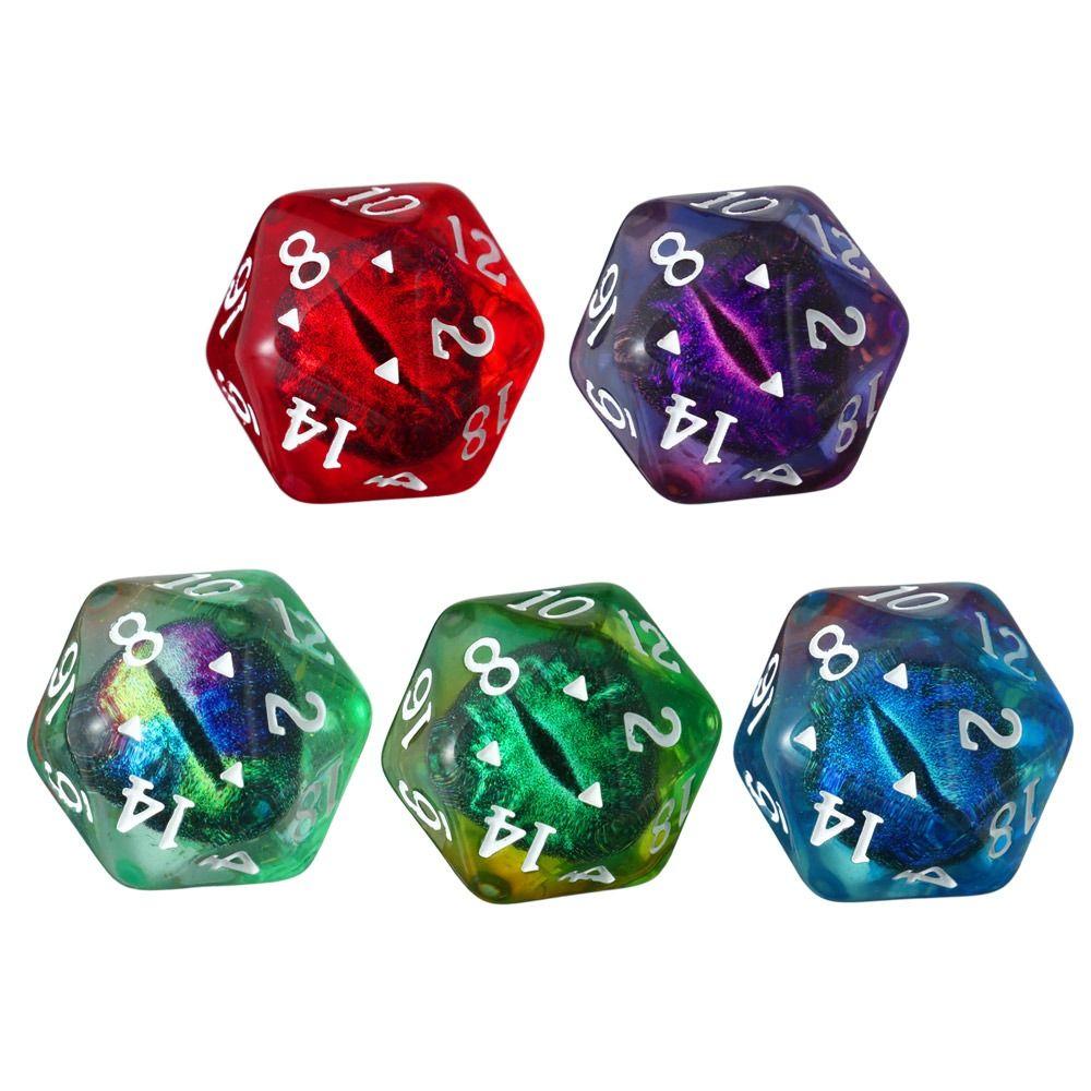 Ornaments Resin Crafts Party Toys Polyhedral Dragon Eye Dice Longan Dice Crystal