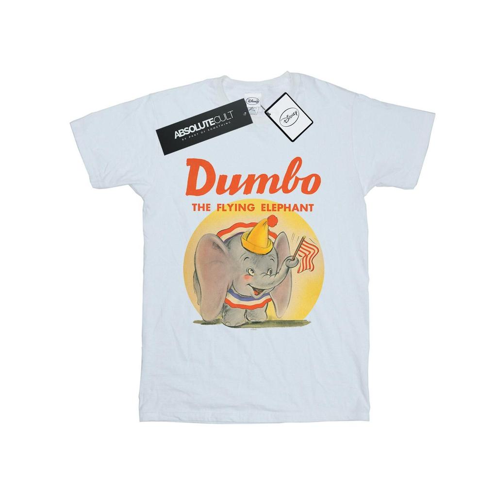Disney Womens/Ladies Dumbo Flying Elephant Cotton Boyfriend T-Shirt
