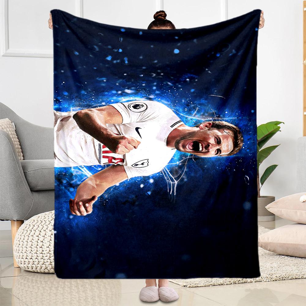 Football Player Celebration Blanket Ultra-Soft Great for Bed Seaside Chair Four Seasons Universal Modern Gifts For Family Or Friends