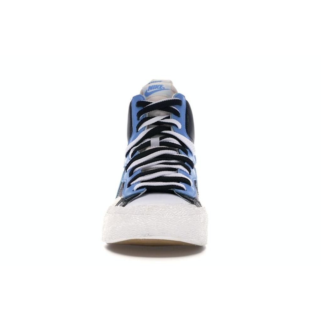 Sacai x Nike Blazer Mid Черный Синий Унисекс Кроссовки Университетский Синий Парусный Белый BV0072-001