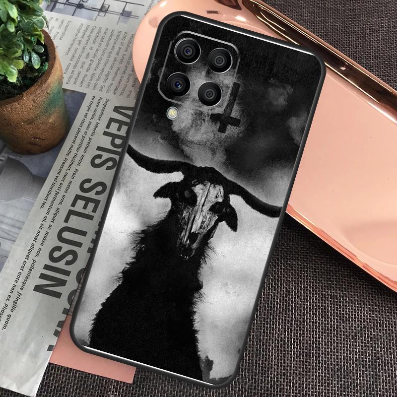 Чехол с рисунком Дьявол Сатана Темное Искусство для Samsung Galaxy M32 M31 M12 M52 M13 M33 M53 M11 M51 M15 M55 M14 M34 M54 M20 M30s