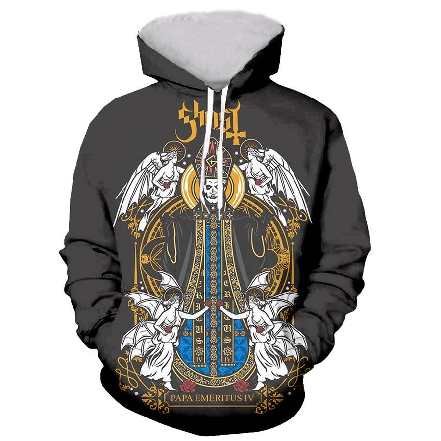 Ghost Band 3D Print Hoodies Men Women Fashion Streetwear Hip Hop Y2k Hoodie Pullovers Casual Hooded Sweatshirts Kids Clothing