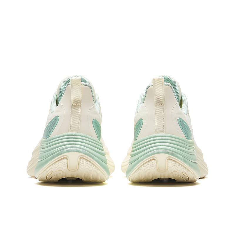 Anta Thick Sole Versatile Comfortable Breathable Low Top Running Shoes Women Sneaker White Blue 922435510-3