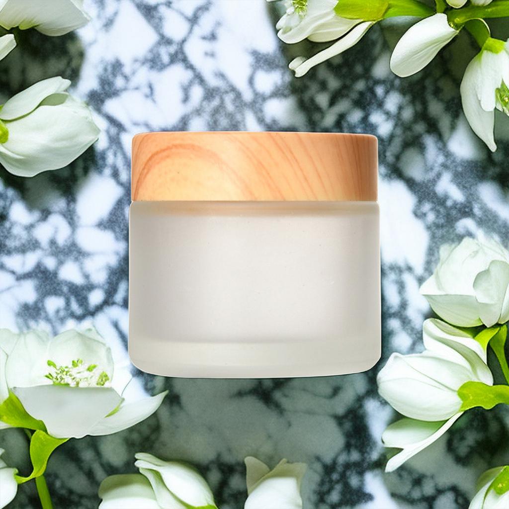 Glass Cosmetic Containers Empty Sample Jars with Leak Proof Lids Makeup Containers for Lotion Cream 5/10/15/20/30/50/60g