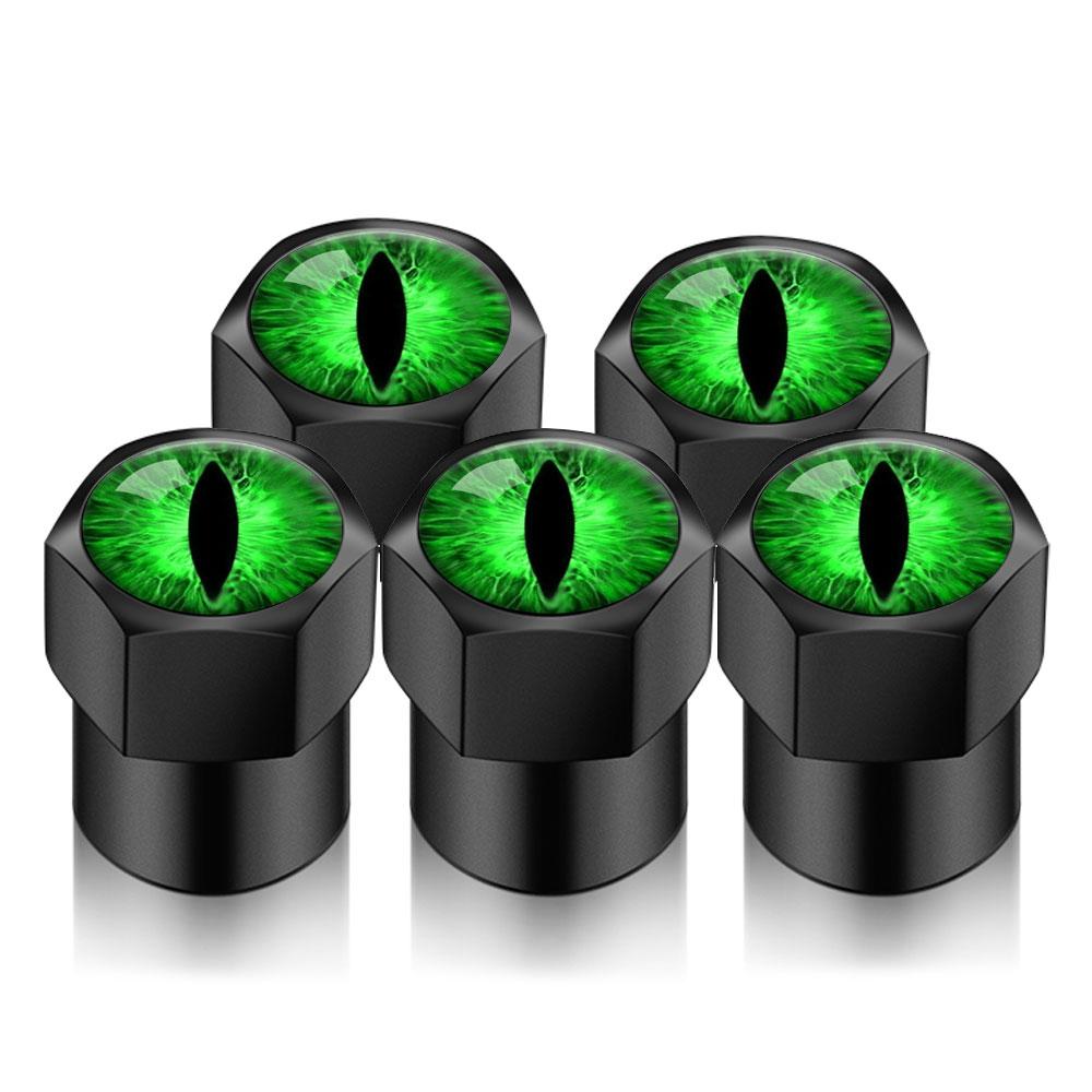 5 ШТ./ЛОТ Универсальные DIY Колпачки на ниппель автомобильного колеса/шины Наклейки на автомобиль Для Авто Мото Аксессуары Декор Подарок, Форма Глаз