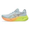 Asics Женские кроссовки Gel Nimbus 26 Paris Синий Холодный-Серый Безопасность-Желтый 1012B743-750