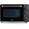 DOMO DO807GO Mini Electric Oven - 20 L - Black - Top and Bottom Heat - 120 Min Timer - 1300W