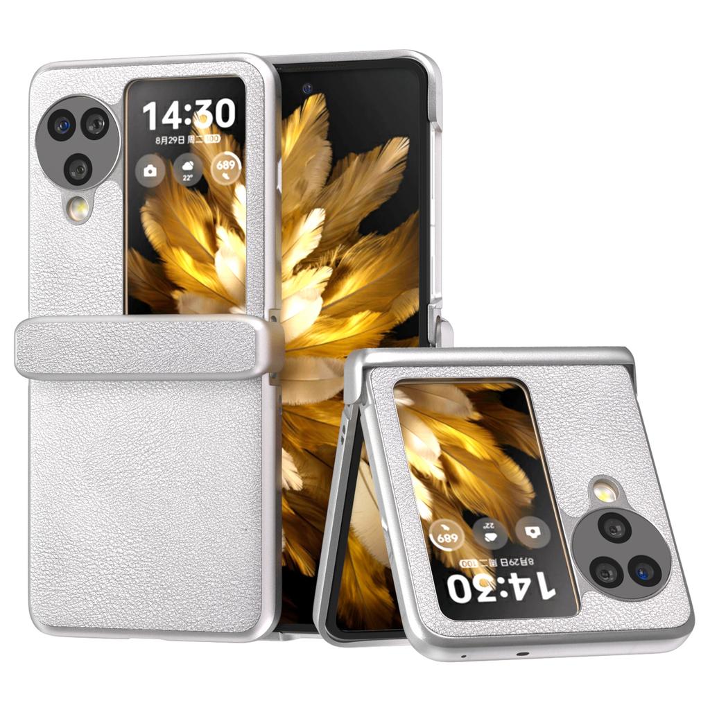 Для Oppo Find N3 Flip 5G чехол шарнирная защита кожаный чехол для складного телефона из ПК