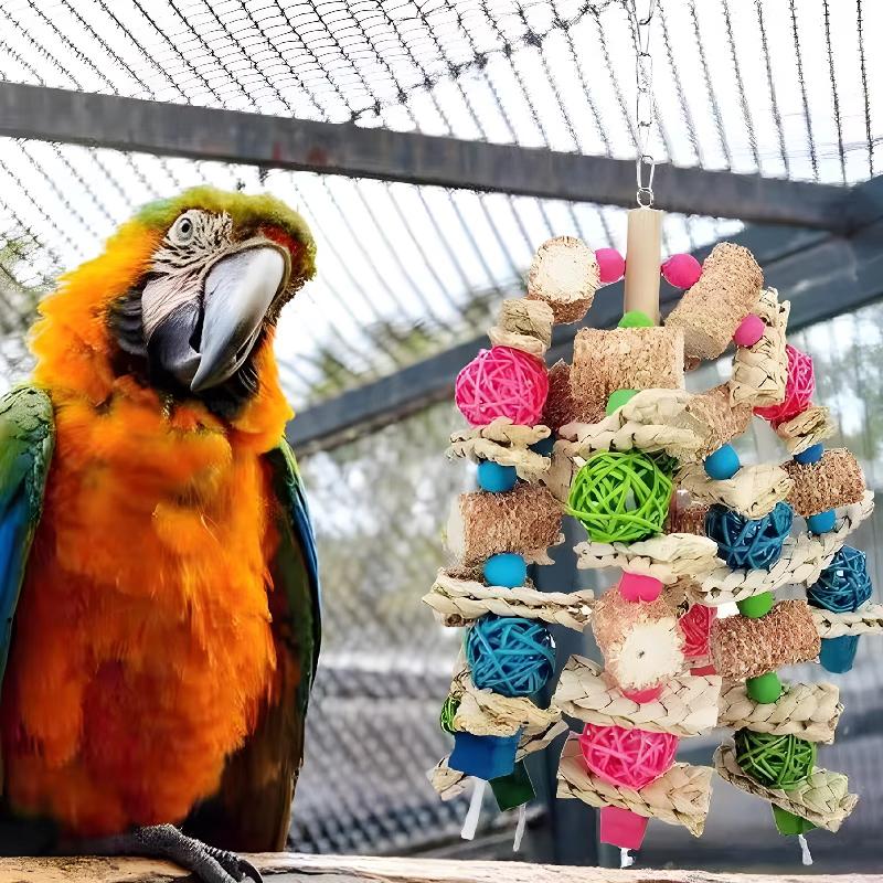 Parrot Toys Bird Toys Natural Corn Cob Bird Chew Toys For Small And Medium-sized Macaws,african Grey,cockatoos,amazon Parrots,pa