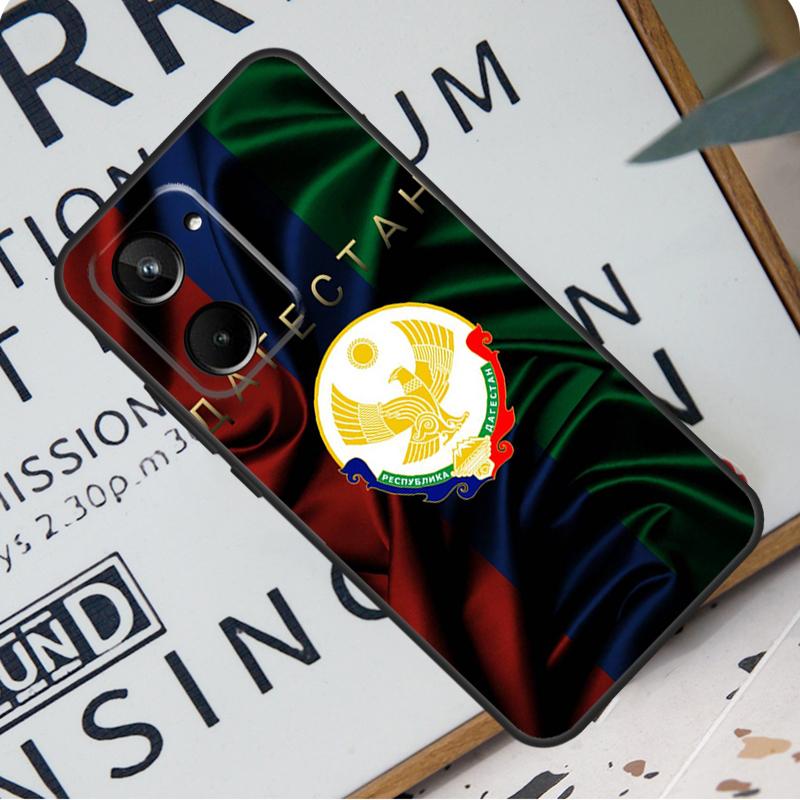 Флаг Дагестана, герб для Realme C55 C53 C67 GT Neo 5 6 9 10 11 12 Pro Plus C11 C25 C21Y C30 C31 C33 C35 C51, чехол