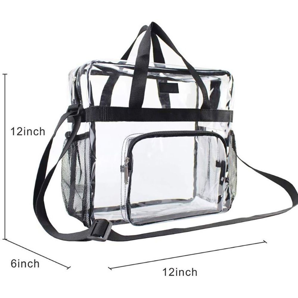 Stadium Approved Large Capacity Clear Bag Travel Mini Shoulder Bag Unisex Transparent Purse