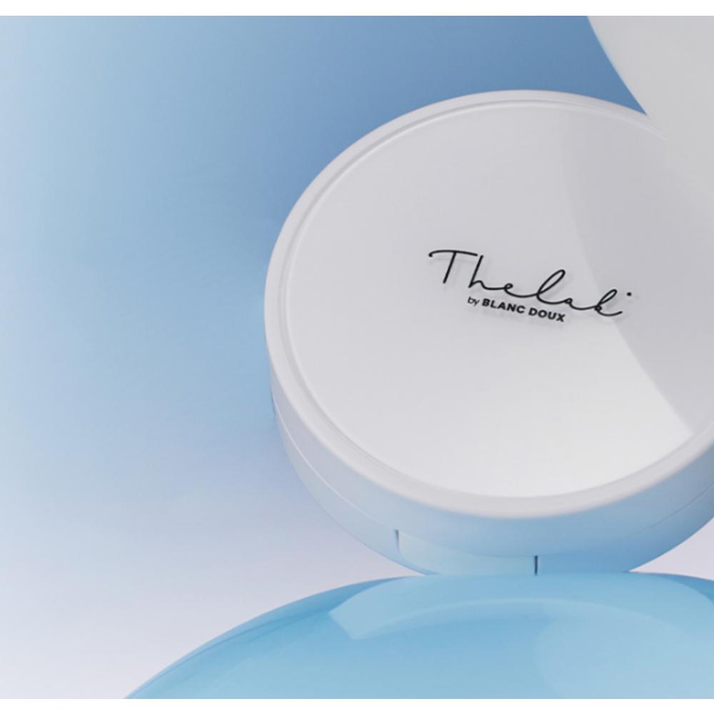 The Lab by Blanc Doux Oligo Hyaluronic Acid Healthy Cream Cushion Foundation 12g + Refill, No. 01 Ivory, 1 Set
