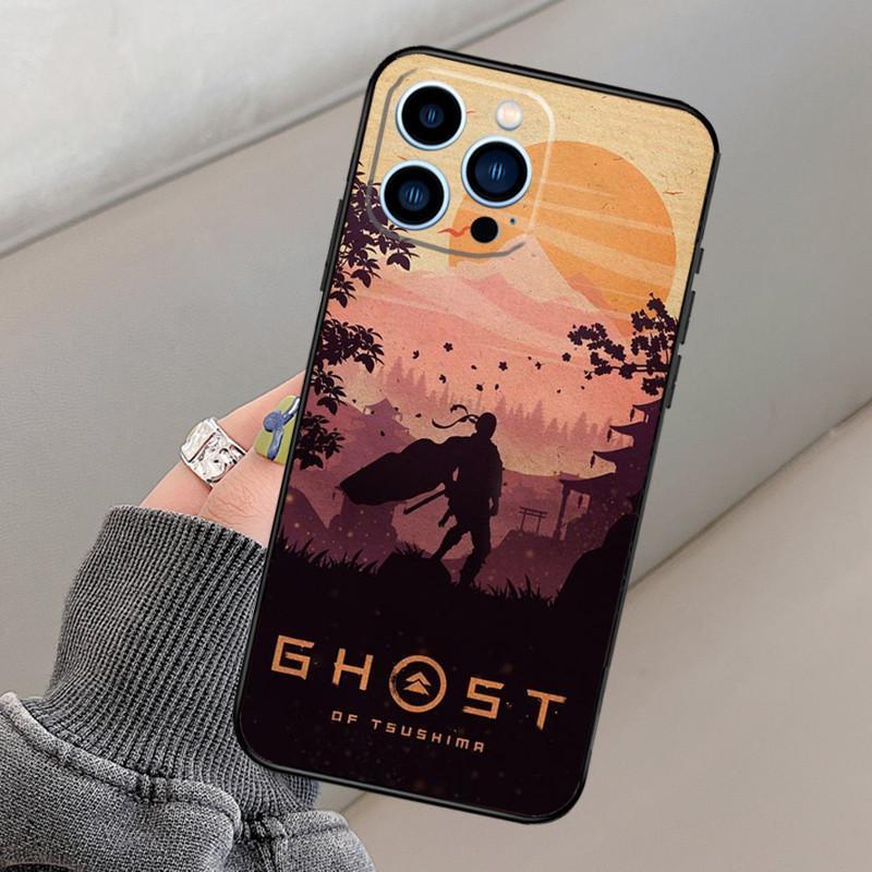 Чехол для мобильного телефона iPhone15Plus Чехол для мобильного телефона Ghost of Tsushima имеет противоударное покрытие, защищающее от падения с руки.