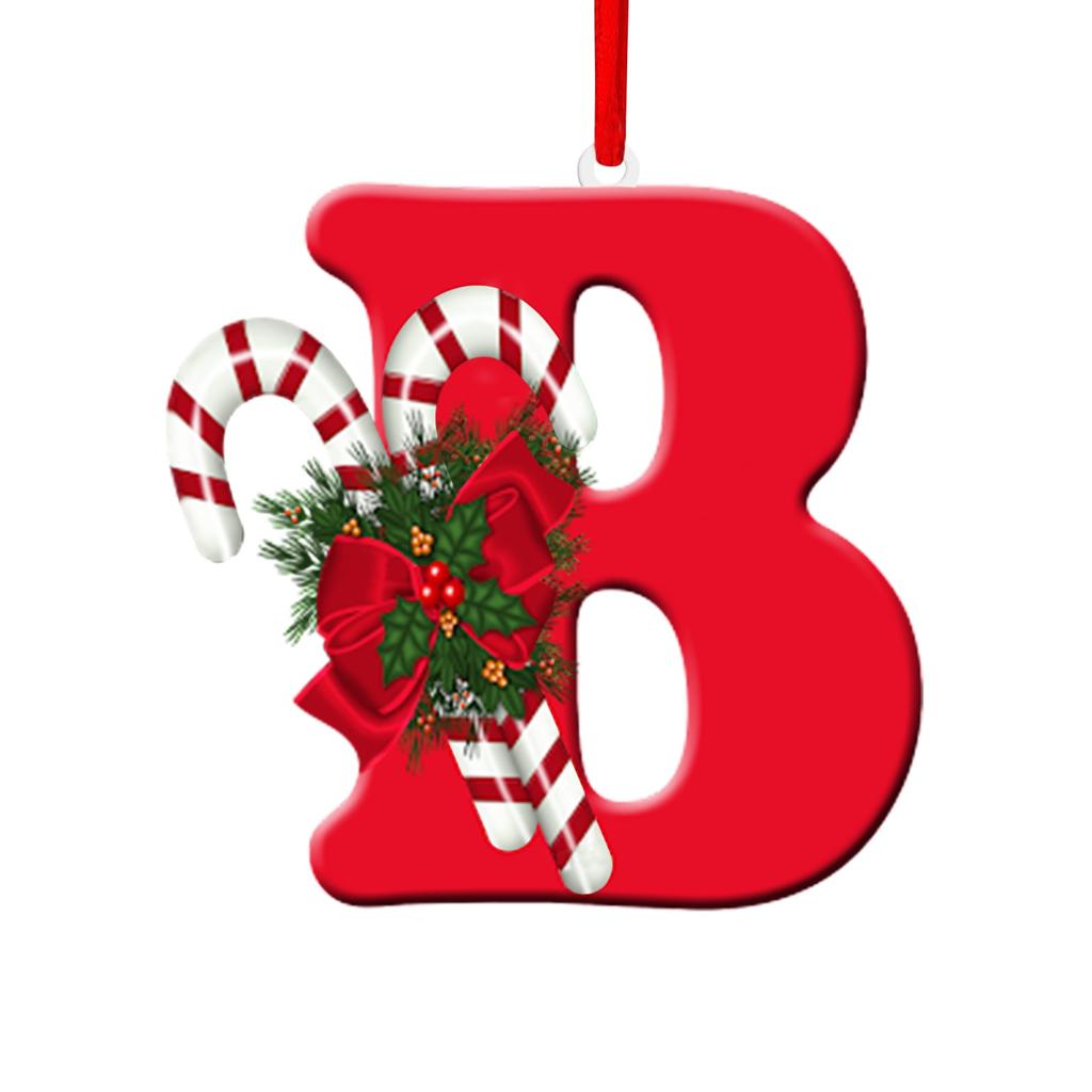 26 Letter Christmas Tree Hanging Personalized Christmas Letter Decoration