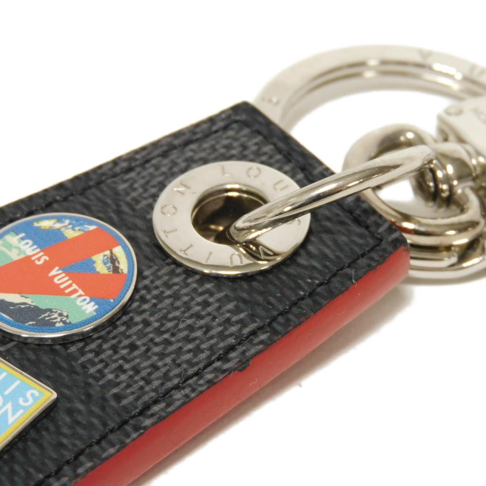 Б/у маленькая сумка LV Alps Echappé (12564) M63770 7950 с нашивкой с логотипом LV в разноцветном исполнении Damier Graphite Мужская из Японии