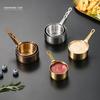 Мерный стаканчик из нержавеющей стали, чашка для соуса, нержавеющая, 50/80/100 мл, миска для приправ с ручкой, мини-соусник, подлива