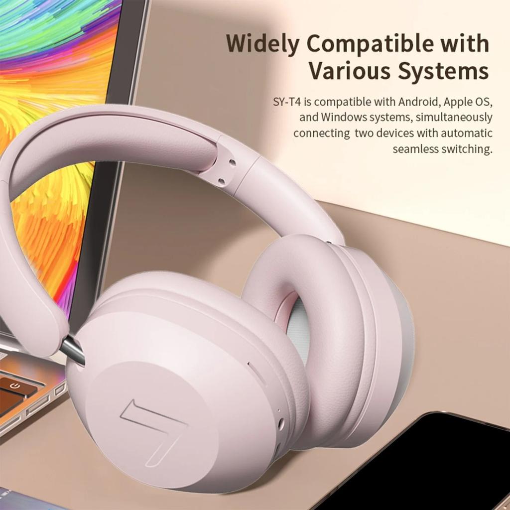 SY-T4 беспроводные/проводные наушники-вкладыши Bluetooth-наушники с микрофоном, глубоким басом, стереозвуком, складная гарнитура для спорта