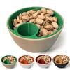 3D Printed Nut Seeds Bowl Snack Plate with Shell Container Multifunctional 2-in-1 Serving Bowls for Pistachios Sunflower Seeds Cherries Popcorn