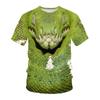 Hip Hop Summer Short Sleeve T Shirts Snake Series 3D Printed T Shirt Streetwear Men's Animal Tees Casual Outfit