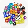 50pcs/Pack High Quality New 12mm Acrylic Transparent D6 Point Dice #12 Round Corner Boutique Dice